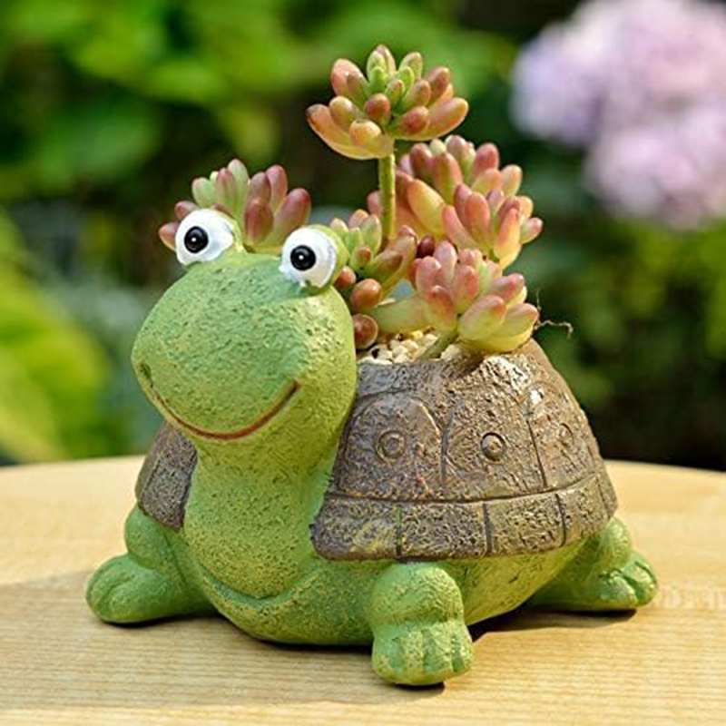 Bonsai Garden Desk - Maceta suculenta de tortuga para niñas,