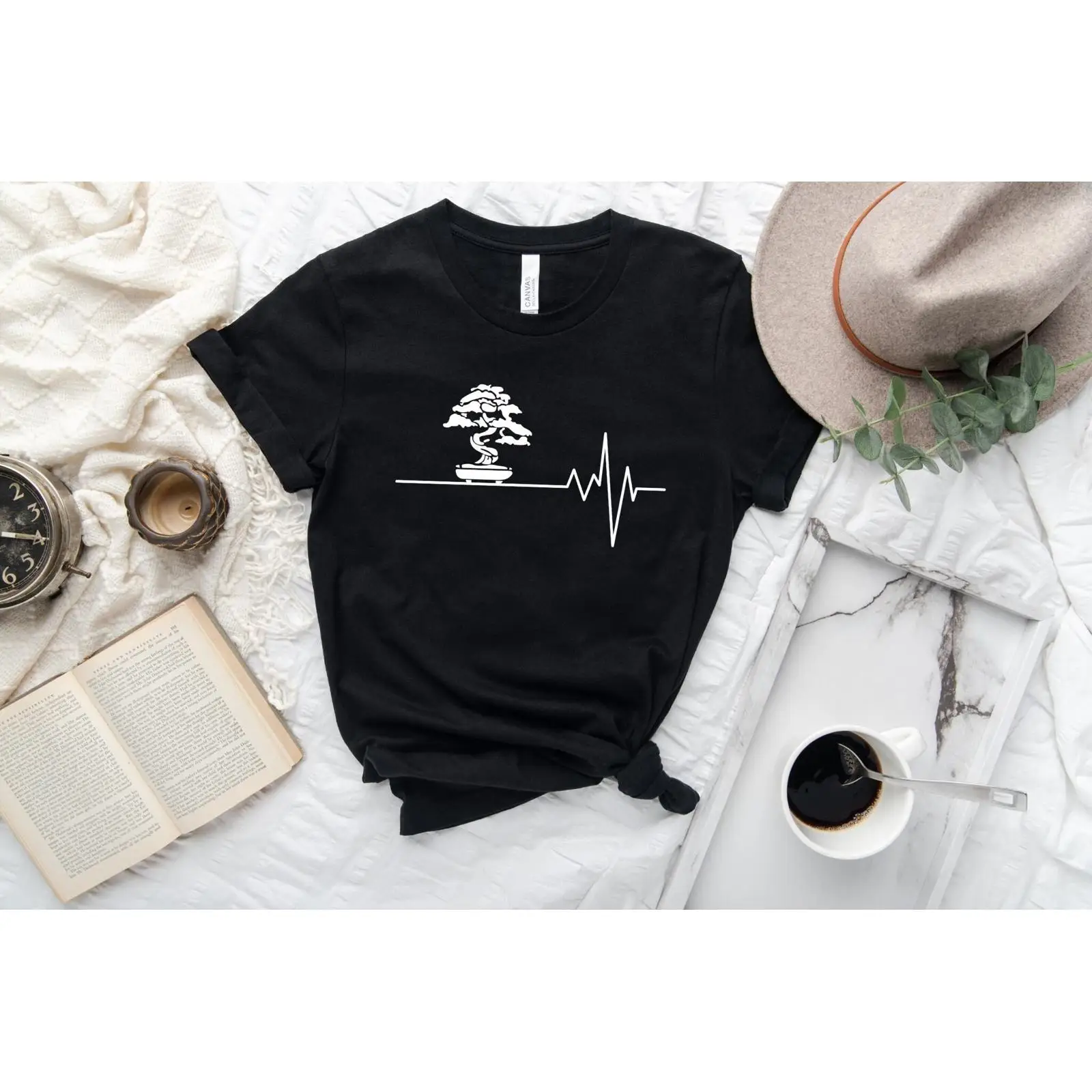 Bonsai Garden In Japan - Camiseta Bonsai Heartbeat, camiseta japonesa para