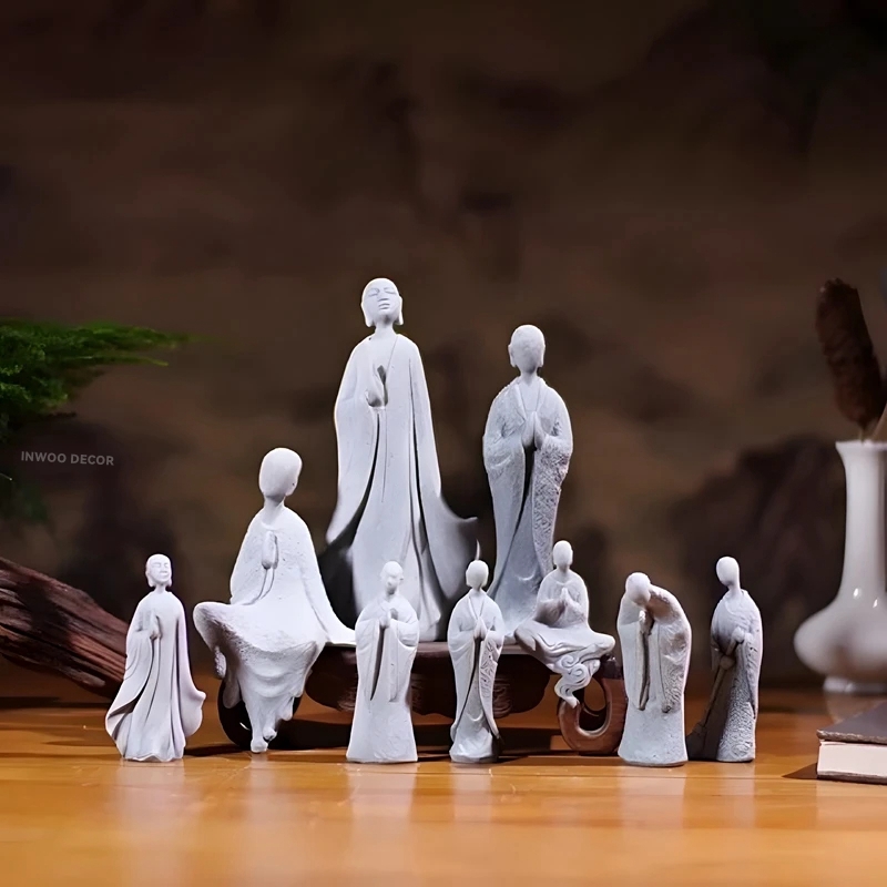 Estatua de Buda de piedra, fig - Bonsai Garden Desk reseña y precio